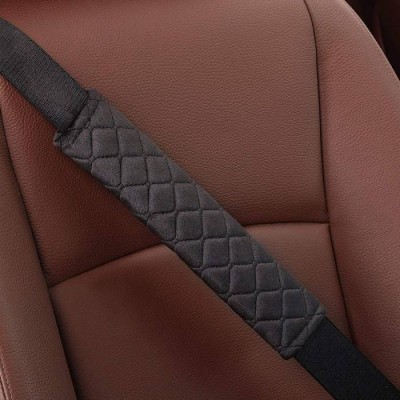 Cotton Universal Car Seat Belt Pads Cover Seat Belt Shoulder Strap Covers Harness Pad With Hook And Loop